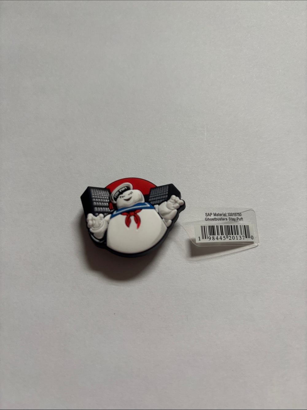 Stay Puft Marshmallow Man Croc Jibbitz Charm - White, Blue, Red